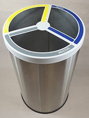 Balde circular para reciclagem